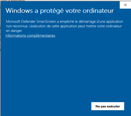 Windows has protected your computer