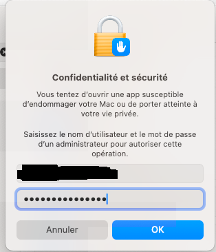 The mac ask for administrators rights The mac ask for administrators rights